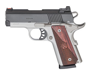 Springfield 1911 Ronin EMP Handgun 9mm Luger 9rd Magazine 3" Barrel Blued/Stainless Finish