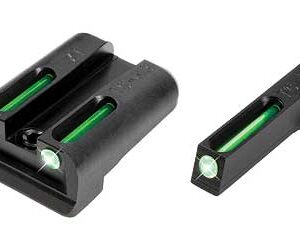 Truglo TFO Tritium/Fiber-Optic TFO Day/Night Sights Fit Springfield XD XDM (excluding 5.25" Comp Series) and XDS - Front Green/Rear Green