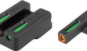 Truglo TFX Pro Tritium/Fiber-Optic Day/Night Sights Fit H&K VP9 VP40 P30 P30SK P30L 45 & 45 TACTICAL (Including Compact) - Orange Outline Front/