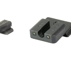 Truglo Tritium Pro Night Sights Fit S&W M&P incl SHIELD & .22 Models - White Outline Front/Rear Green