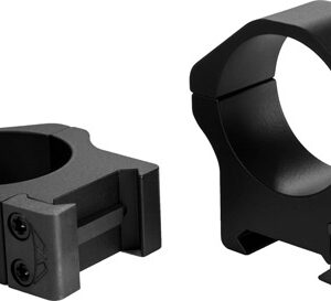 Warne 2-Piece Maxima Horizontal Fixed Scope Rings 30mm PA High - Matte Black