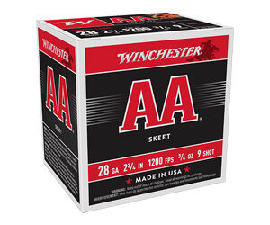 Winchester AA Target 28 ga 2-3/4"  3/4 oz #9 25/ct