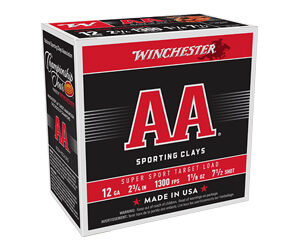 Winchester AA Super Sport 12 ga 2-3/4"  1-1/8 oz #7.5 1300 fps - 25/ct