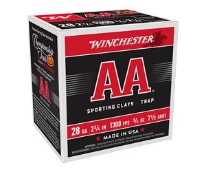 Winchester AA Super Sport 28 ga 2-3/4" MAX 3/4 oz #7.5 1300 fps - 25/ct