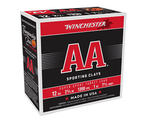 Winchester AA Sporting Clays Shotshells 12ga 2-3/4" 1oz 1350 fps #7.5 25/ct