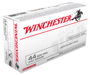Winchester USA Handgun Ammunition .44 Mag 240 gr JSP 50/ct