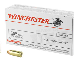 Winchester USA Handgun Ammunition .32 ACP 71 gr FMJ 50/ct