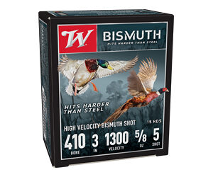 Winchester Bismuth Shotshell  410ga 3" 9/16oz 1300 fps #4 15/ct