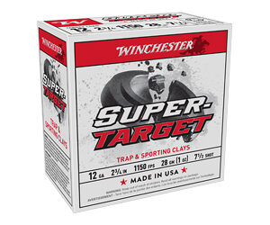 Winchester Super-Target Shotshells 12 ga 2-3/4" 1 oz 1150 fps #7.5 25/ct
