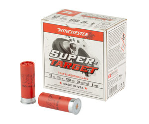 Winchester Super Target Shotshells 12 ga 2-3/4" 1 oz 1350 fps #8 25/ct