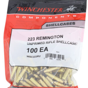 Winchester Unprimed Brass Rifle Cartridge Cases 100/ct .223 Rem