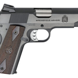 Springfield 1911 Garrison Handgun 9mm Luger 9rd Magazine(1) 4.25" Barrel Wood Grips Blued