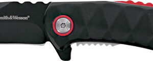 Smith & Wesson 24/7 Spring Assisted Folding Knife 1-9/10" Clip Point Blade Black