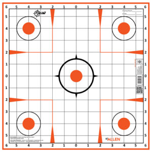 Allen EZ AIM Paper Targets Sight-In Grid 12x12 -12/ct
