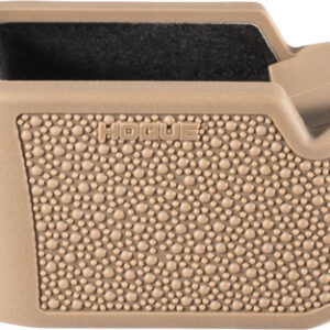 Hogue Overmolded Rubber Grip Extension Base Pad for Glock 26 FDE