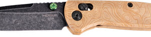 Hogue Mysto Folder Knife 3-2/5 Drop Point Blade Wood Maple Valley