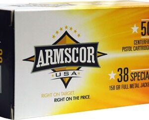 Armscor Handgun Ammunition .38 SPL 158 gr FMJ 891 fps 50/ct