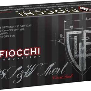 FIOCCHI 38 S&W SHORT 145GR FMJ