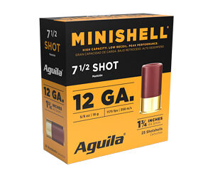 Aguila Minishell Shotshells 12ga 1-3/4" 5/8oz 1200 fps #7.5 25/ct