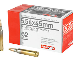 Aguila Rifle Ammunition 5.56mm 62gr FMJBT 3150 fps 50/ct