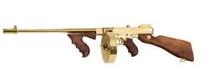 Auto Ordnance 1927A-1 Deluxe Carbine Rifle .45 Cal 20rd (1) & 50rd (1) Magazines 16.5" Barrel Gold Plated