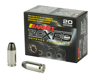 Barnes TAC-XPD Defense Handgun Ammunition .45 ACP 185 gr XPD 1000 fps 20/box