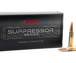 Barnes Suppressor Series Sierra MatchKing Rifle Ammunition .300 Blackout 220gr HP 1060 fps 20/ct