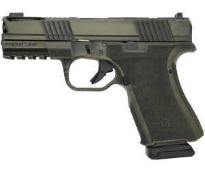 Black Rain Ordnance Frontline+ Handgun 9mm Luger 15rd Magazine 3.75" Barrel Bazooka Green Battleworn