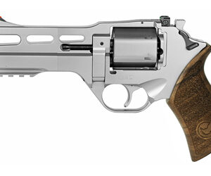 Chiappa Rhino Revolver 50SAR Handgun 357 Mag 6rd Capacity 5" Barrel Silver with Brown Grip CA Compliant