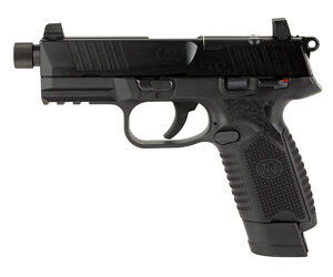 FN USA 502 Tactical Handgun .22 LR 10rd & 15rd Magazines (2) 4.6" Threaded Barrel Black