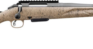 Ruger American Gen II Ranch Rifle .223 Rem 5rd Magazine 16.1 Fluted Threaded Barrel FDE Splatter Stock