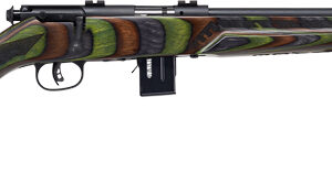 Savage Arms 93R17 Minimalist Green Rifle 17 HMR 10/rd Magazine 18" Barrel Green Wood