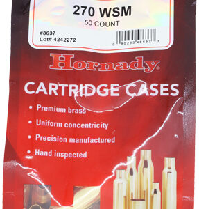 Hornady Unprimed Brass Rifle Cartridge Cases .270 WSM 50/ct