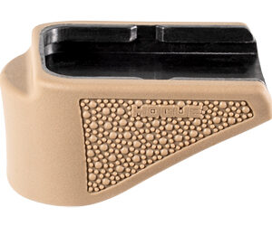 Hogue Overmolded Rubber Grip Extension Base Pad for Glock 26 10/rd Magazines FDE