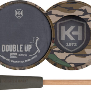 Knight & Hale Double Up Slate/Glass Pot Turkey Call LBTL Series Mossy Oak Greenleaf