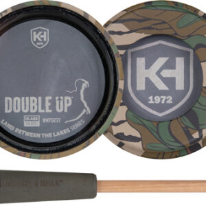 Knight & Hale Double Up Glass/Slate Pot Turkey Call LBTL Series Mossy Oak Greenleaf