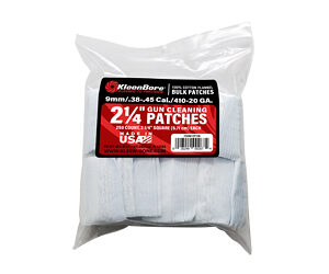 KleenBore 2 1/4" Bore Cleaning Patches .38/.45 Cal .410-20 ga 250/ct