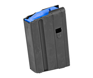 ASC AR-15 Stainless Steel Magazine 6.5 Grendel Black with Blue Follower 5/rd