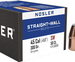 Nosler Straight Wall Rifle Bullets .45 Cal .458" 300 gr 50/ct