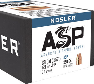 Nosler ASP-38 Pistol Bullets 125g JHP .357'' 250ct