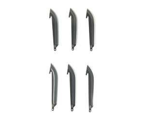 Outdoor Edge 3-1/5" Drop-Point Blade Pack Black 6/ct