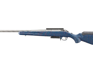 Ruger 250th Anniversary American Gen II Rifle .308 Win 3rd Capacity 20" Fluted Threaded Barrel Blue w/Red & White Splatter Stock