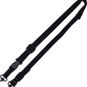 TacShield Warrior 2n1 Sling Padded Web Quick Adjuster QD Push Button Swivel Black