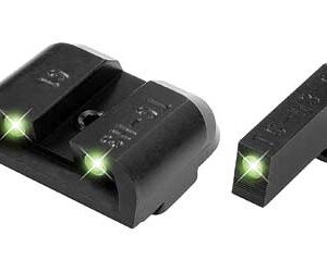 Truglo Tritium Night Sights (Low) Fits Glock 17 / 17L 19 22 23 24 26 27 33 34 35 38 39 45 - Front Green/Rear Green