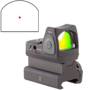 Trijicon RMR Type 2 Red Dot Sight 3.25 MOA Tall Picatinny Rail Mount Black