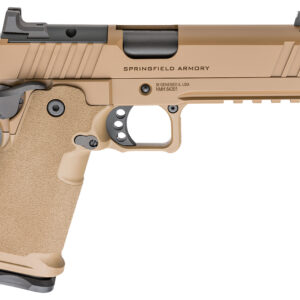 Springfield 1911 DS Prodigy Comp Handgun 9mm Luger 17(1) &20(1) Magazines 5" Barrel Coyote Brown Optic Ready