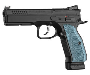 CZ Shadow 2 Optic Ready Handgun 9mm Luger 19rd Magazine 4.7" Barrel Black Frame Blue Grips