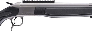 CVA Scout TD Single Shot Rifle .35 Whelen 22" Threaded Stainless Barrel Black Stock 0 MOA Pic Rail